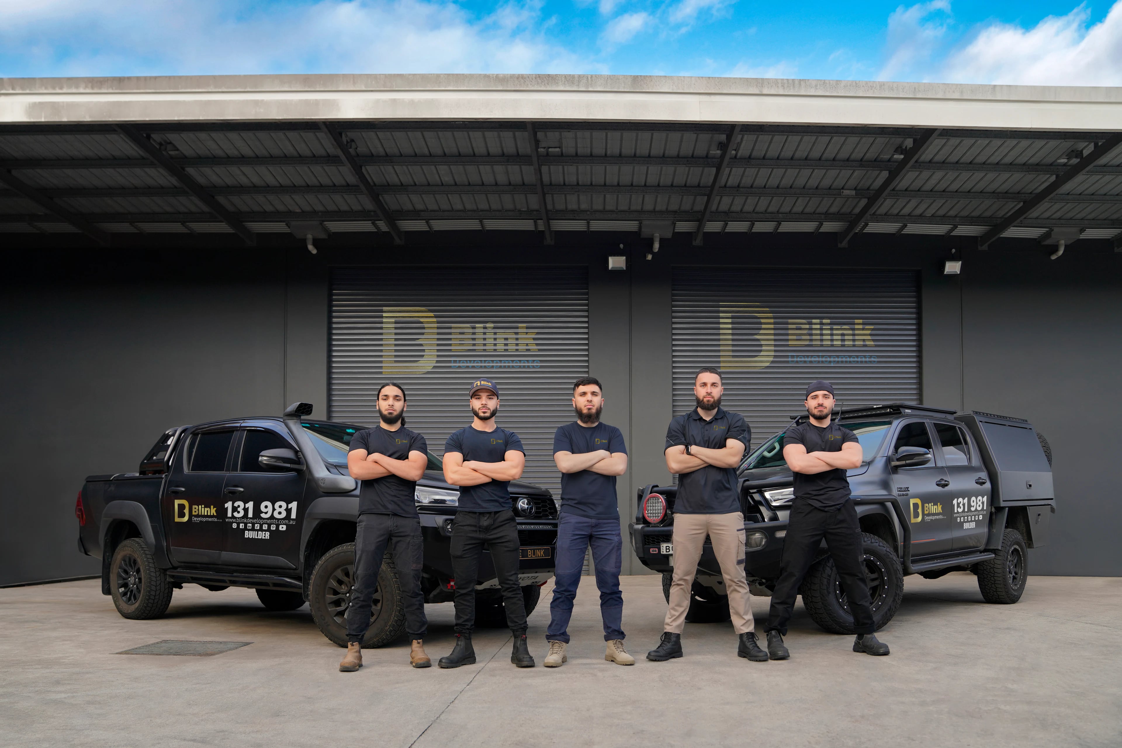 The Bathroom Renovation Ashfield team with their work vehicles